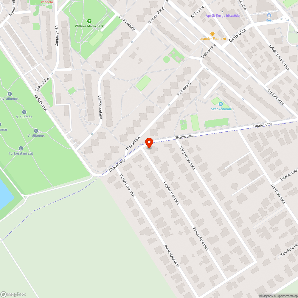 Szivárgó tűzcsap bejelentés helye