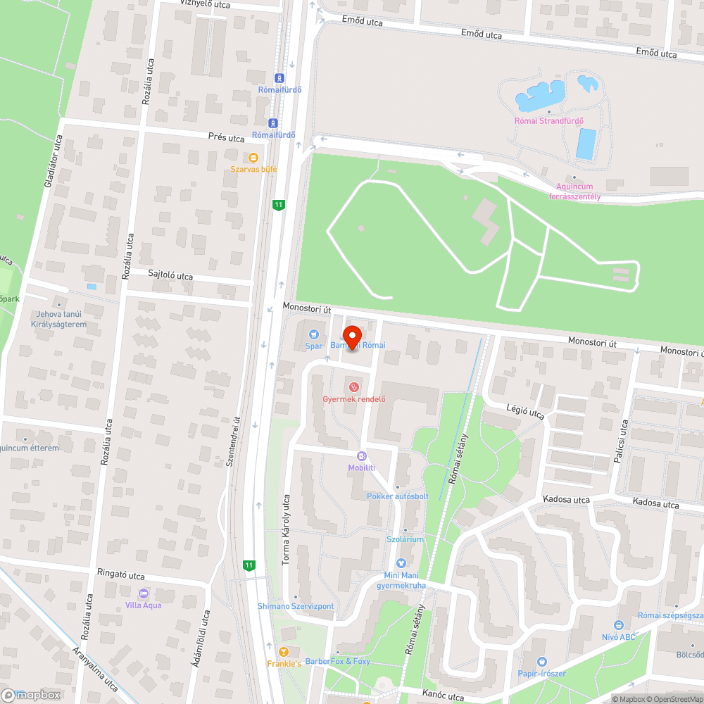 Kátyú az úton bejelentés helye