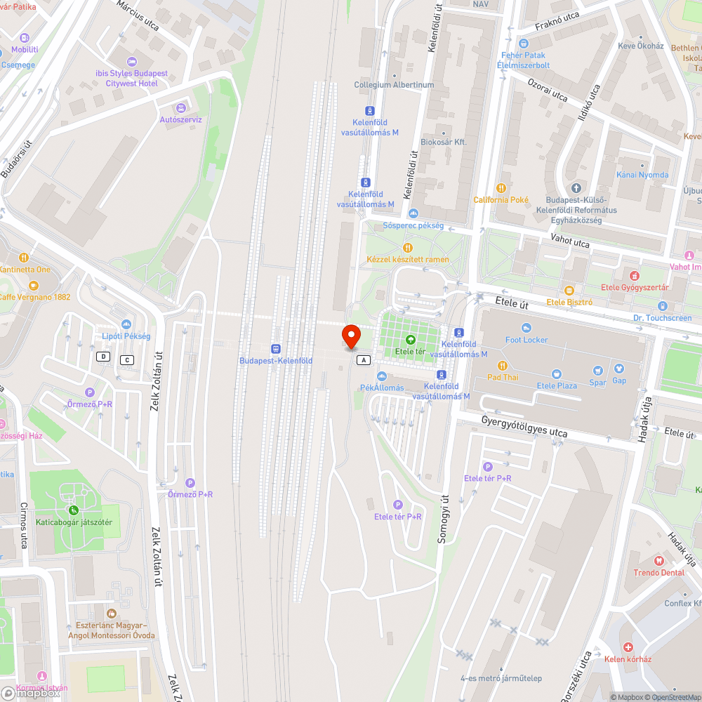 Kelenföld "A" kijárat lift nem működik bejelentés helye