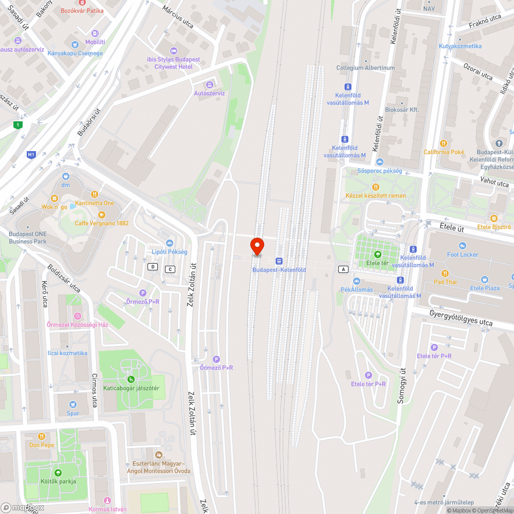 Kelenföld 7-es vágány lift nem működik bejelentés helye