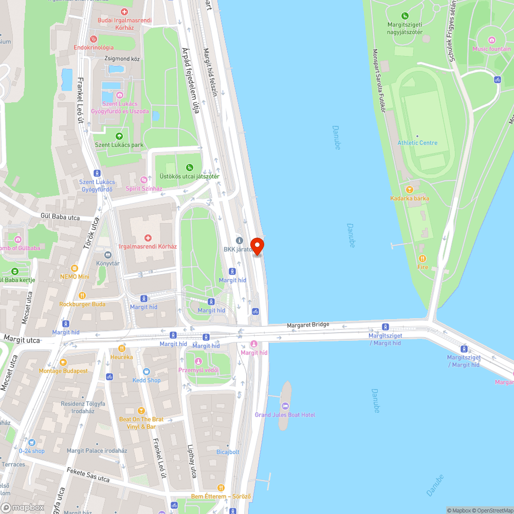 Margit hídnál elhagyatva bejelentés helye