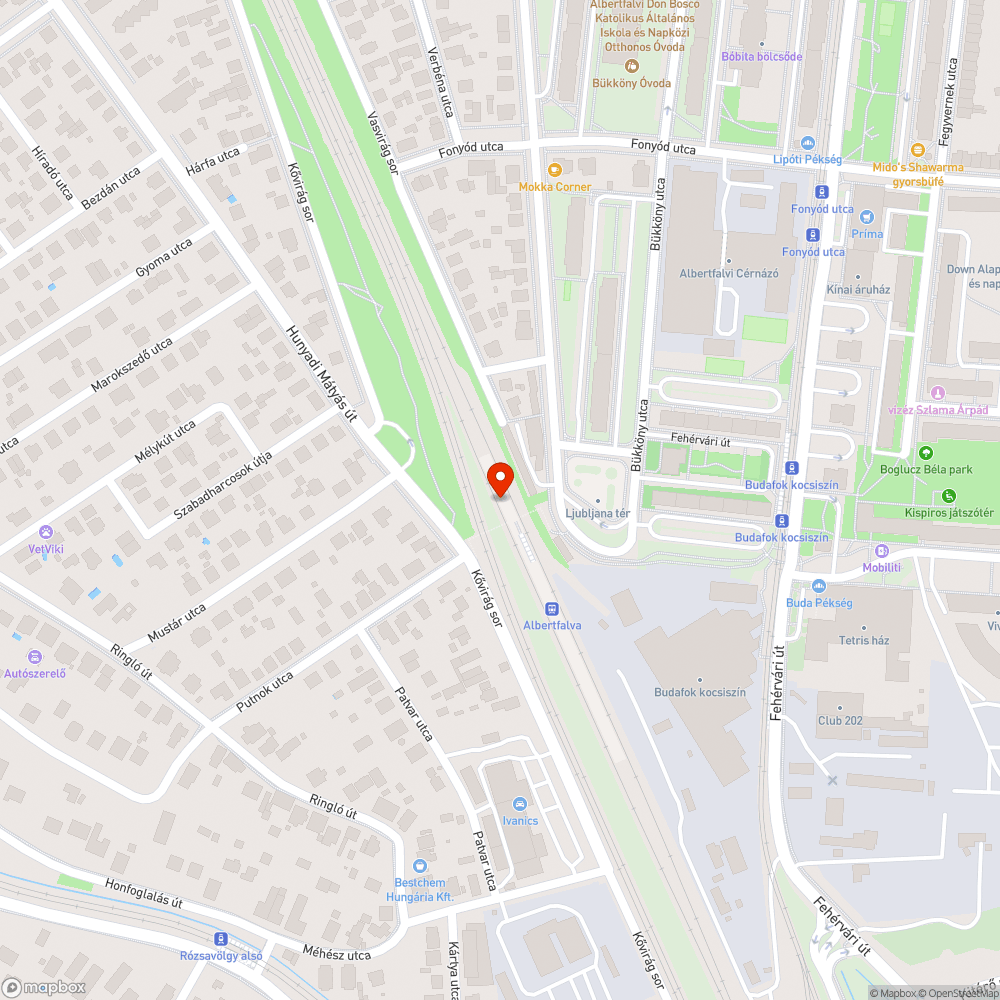 Lógó kamerakábelek Albertfalva vasútállomás aluljárójában bejelentés helye