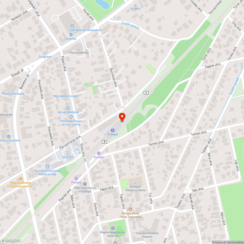 Betört üvegfalak az Érdligeti vasútállomáson bejelentés helye