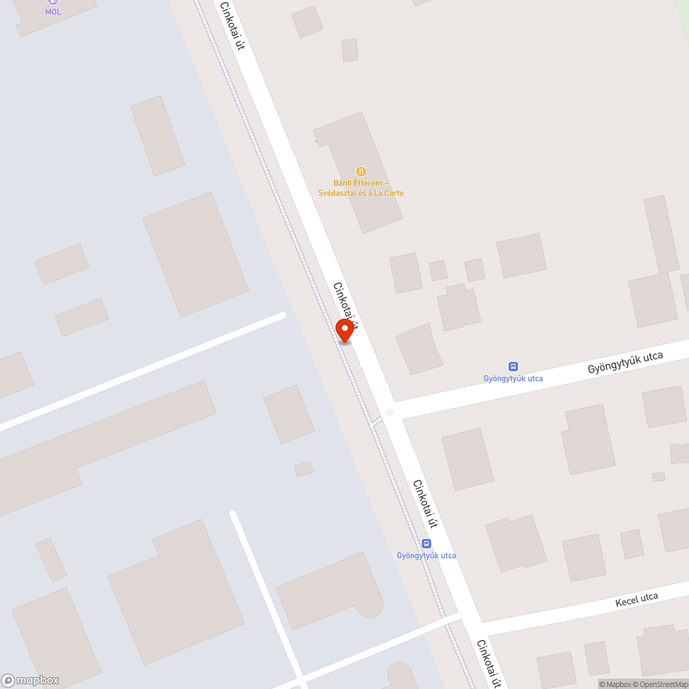 Veszélyes akadály bejelentés helye