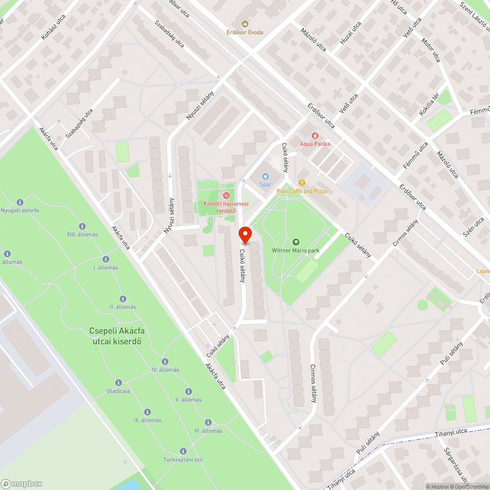 Sérült forgalomcsillapító bejelentés helye