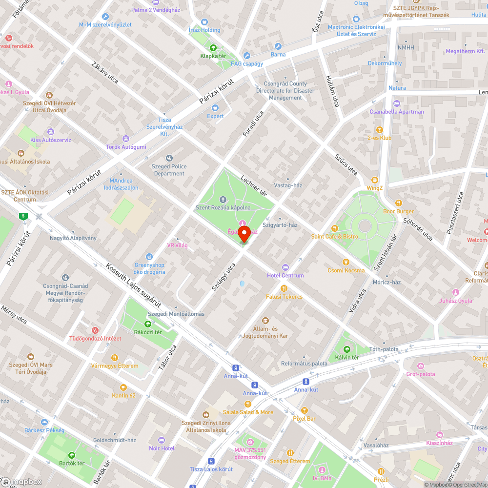 Megsüllyedt csatornafedél - Madách utca és Szilágyi utca kereszteződése bejelentés helye