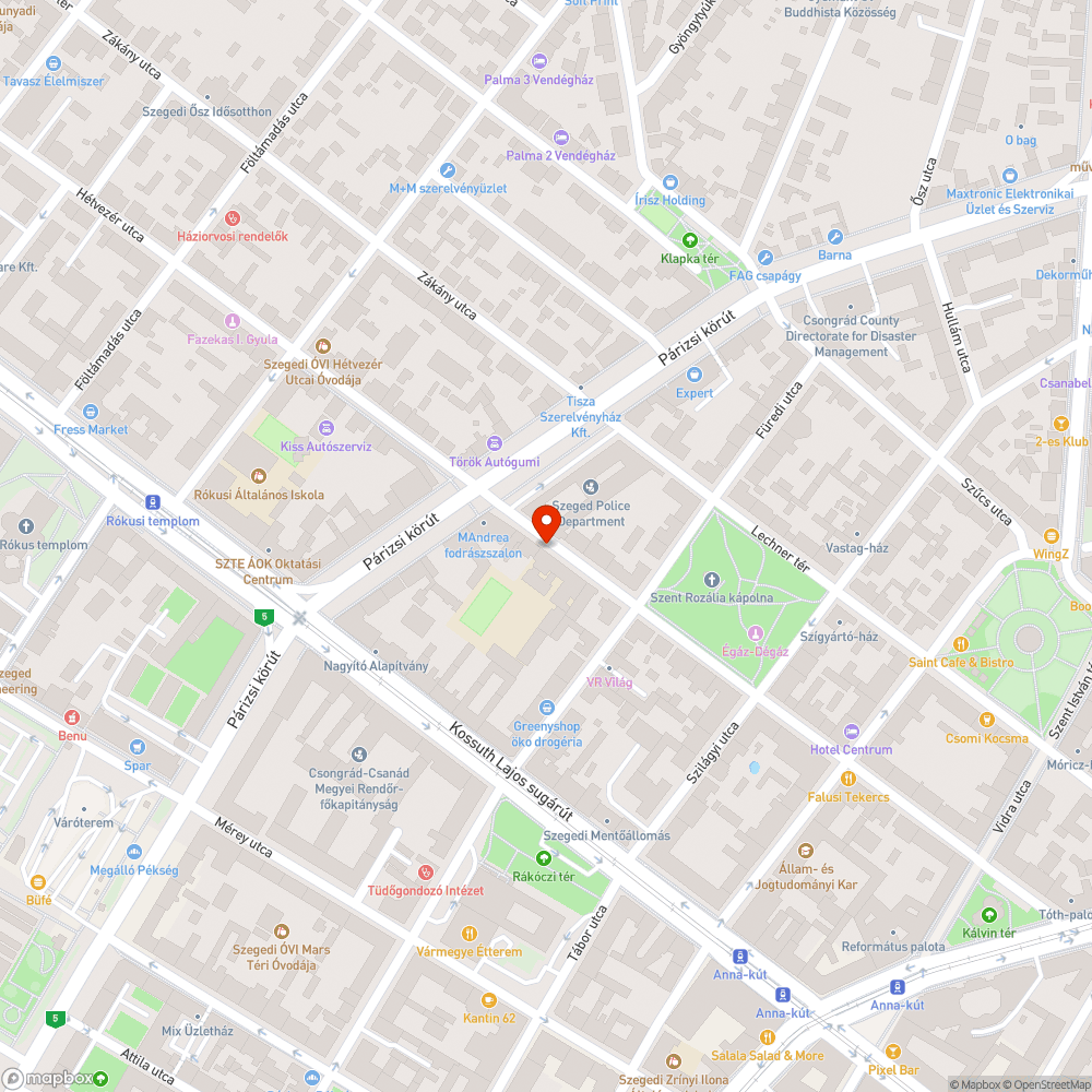 Lámpa nem világít - Madách Iskola oldalán a falon bejelentés helye