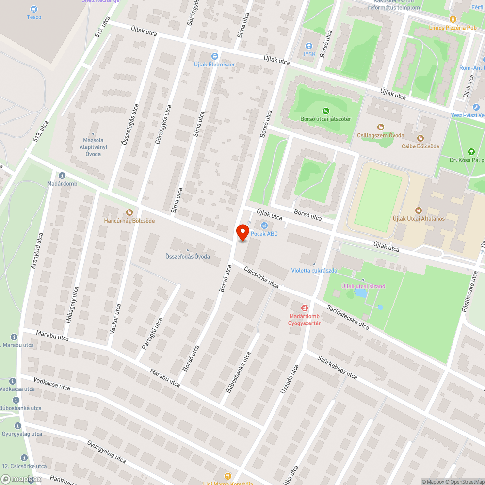 Zöldhulladék bejelentés helye