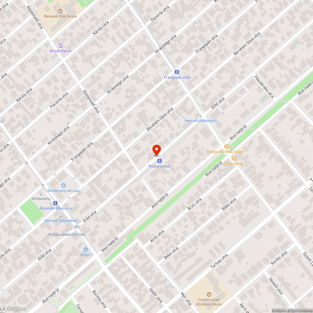 Szemét bejelentés helye