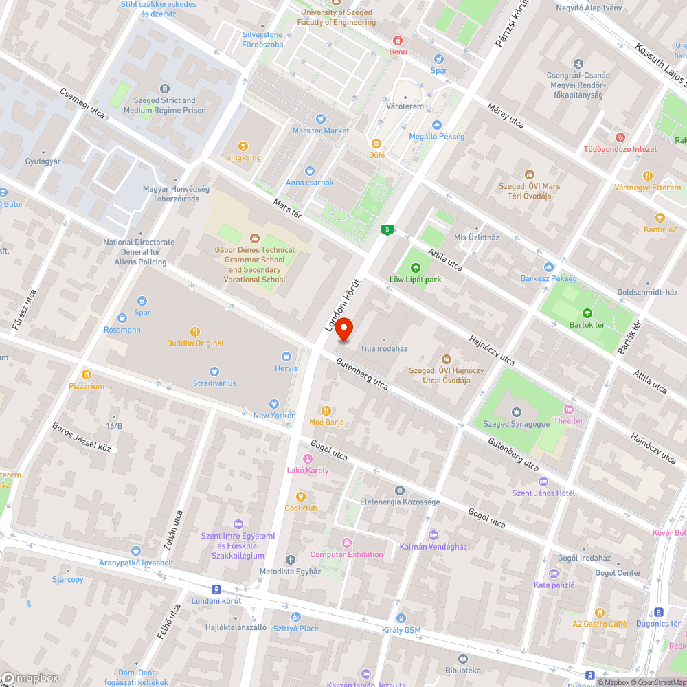 Villanyoszlop fedele hiányzik - Londoni krt. 6 bejelentés helye