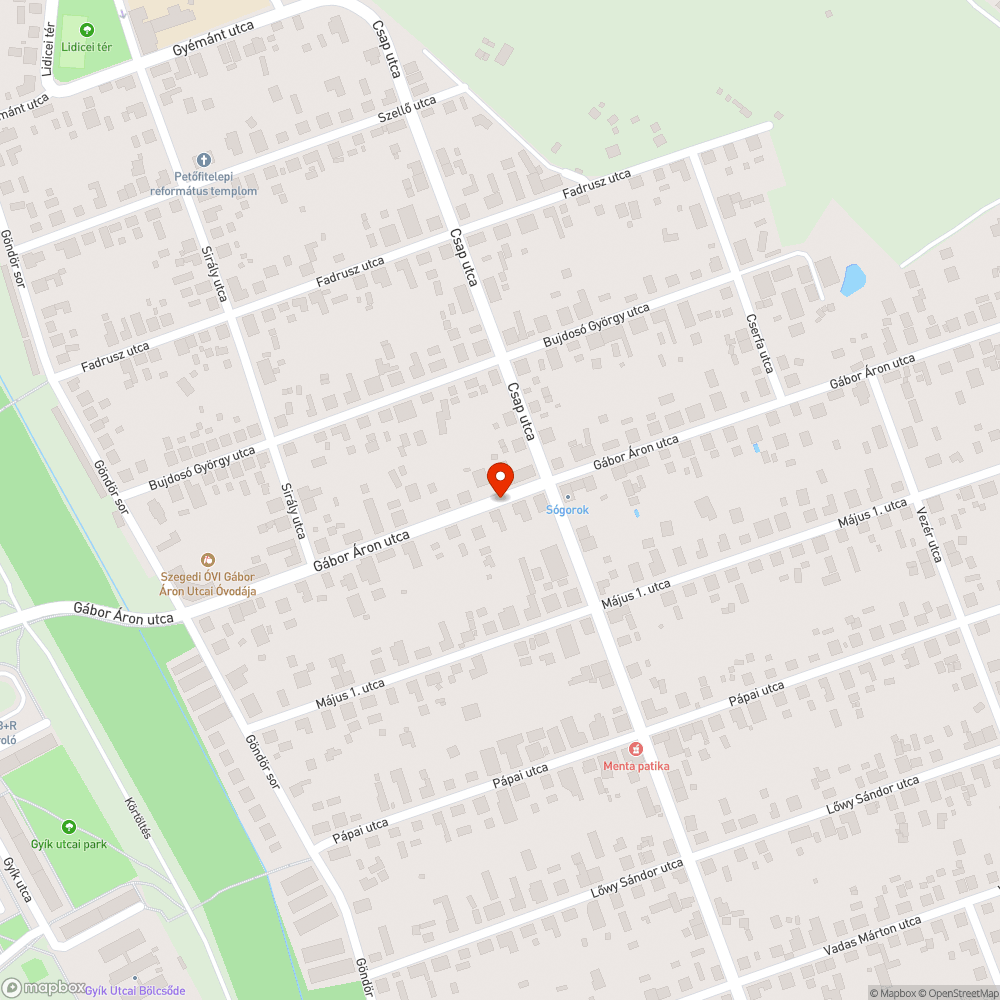 Busztengely törő bejelentés helye