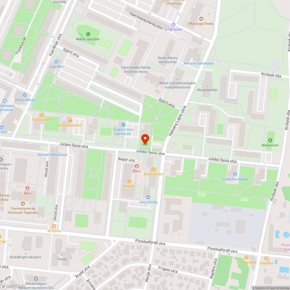 Felborult bejelentés helye