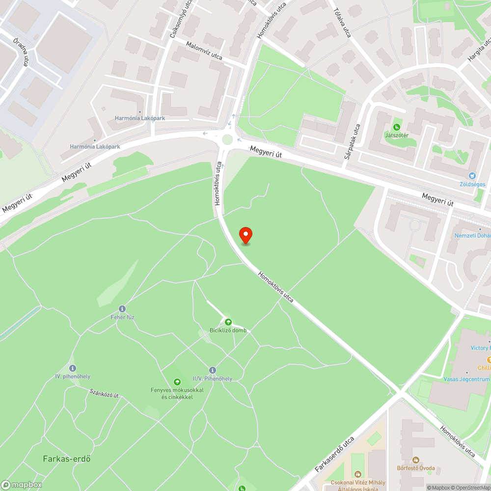 két méretes kátyú bejelentés helye