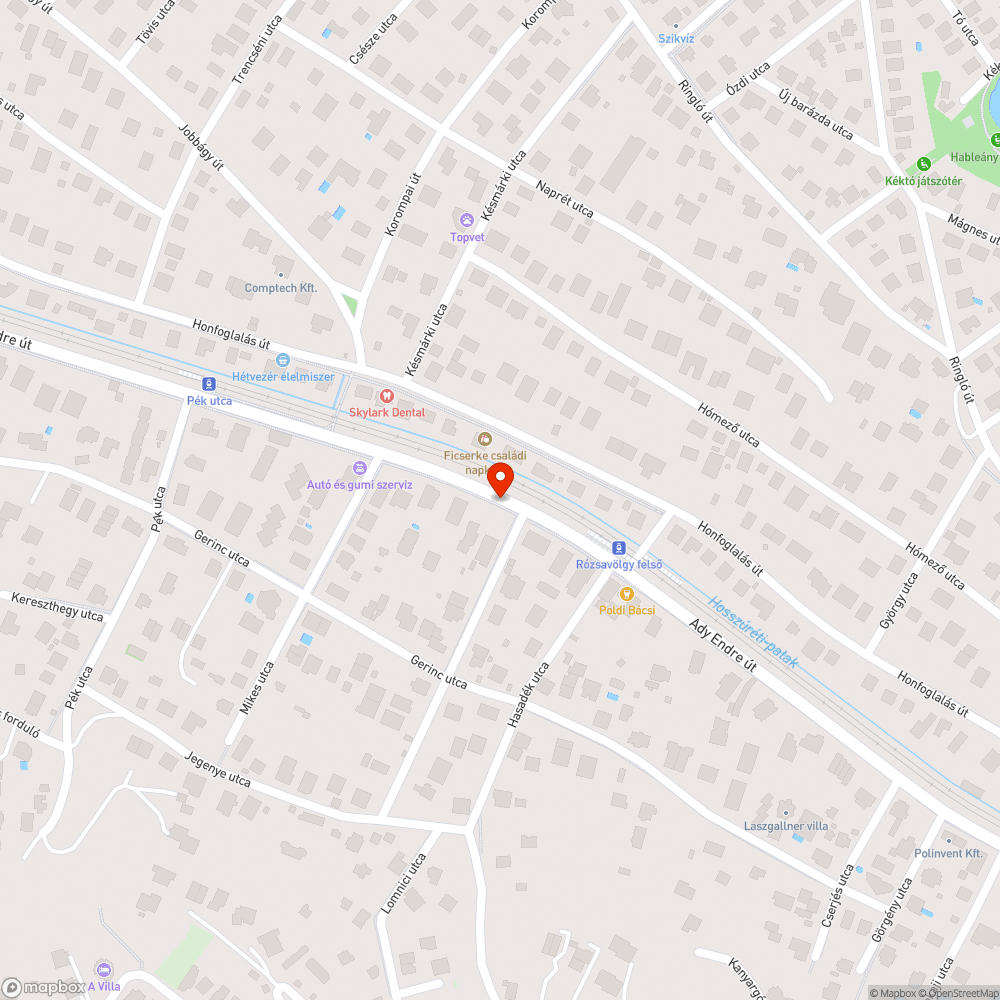 Repedezett járda IV. bejelentés helye