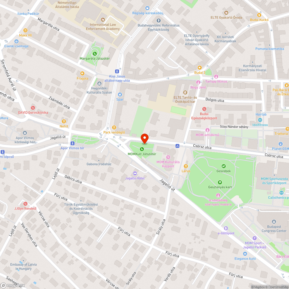 MOM kult graffitis játszótér bejelentés helye