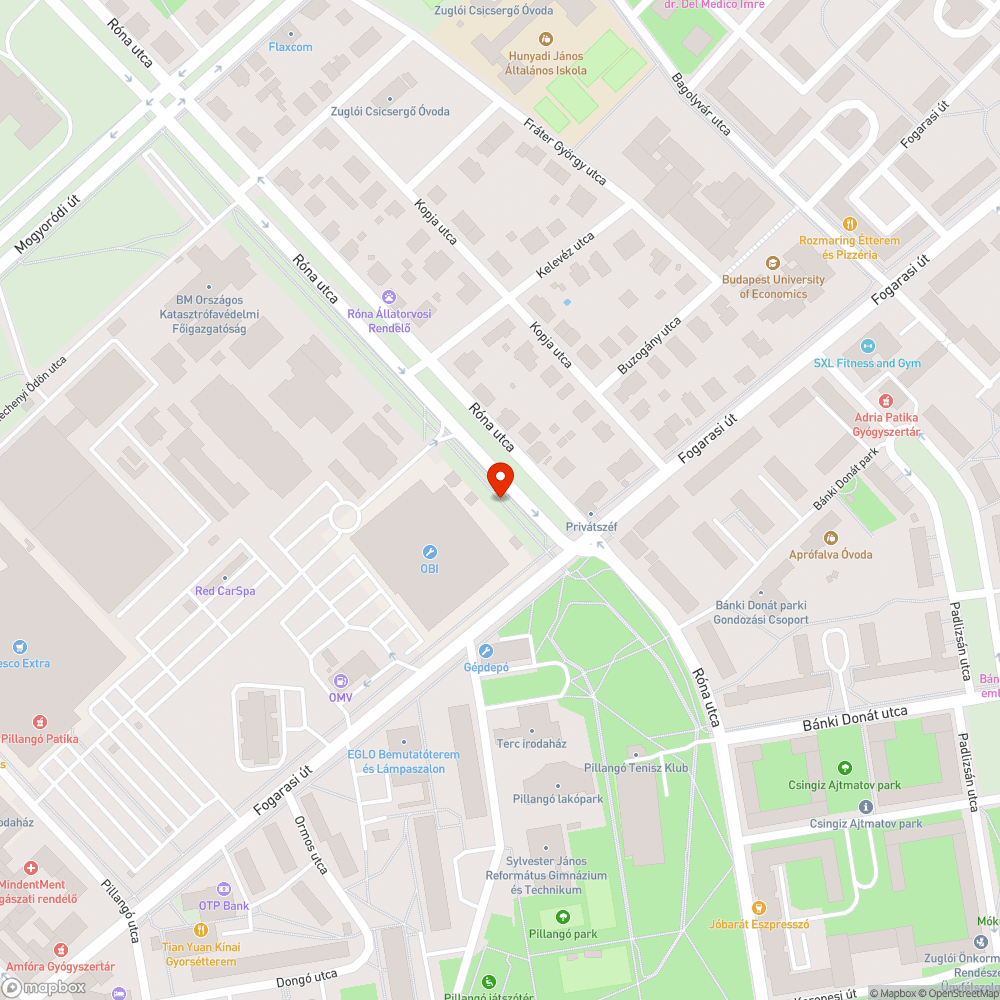 Kátyús, balesetveszélyes kerékpárút bejelentés helye