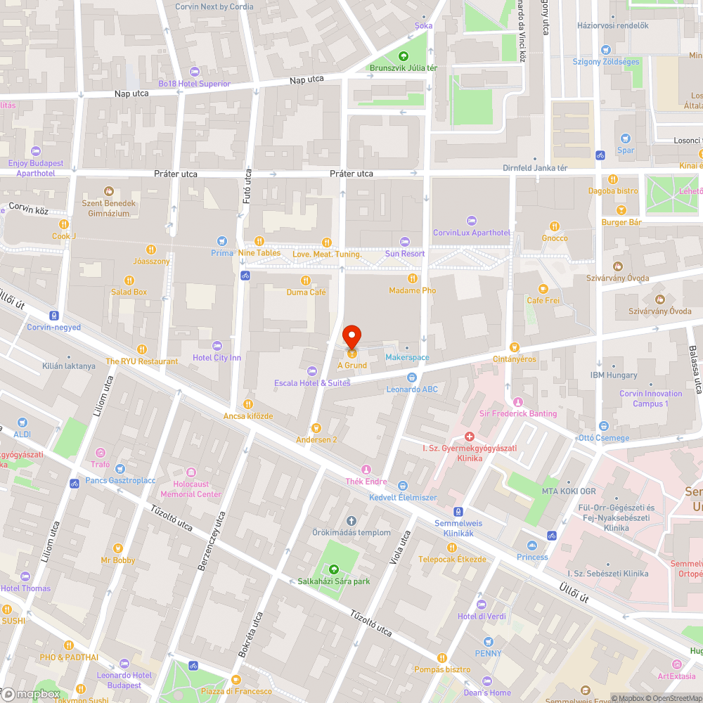 Szűk járda mellett indokolatlanul széles úttest bejelentés helye