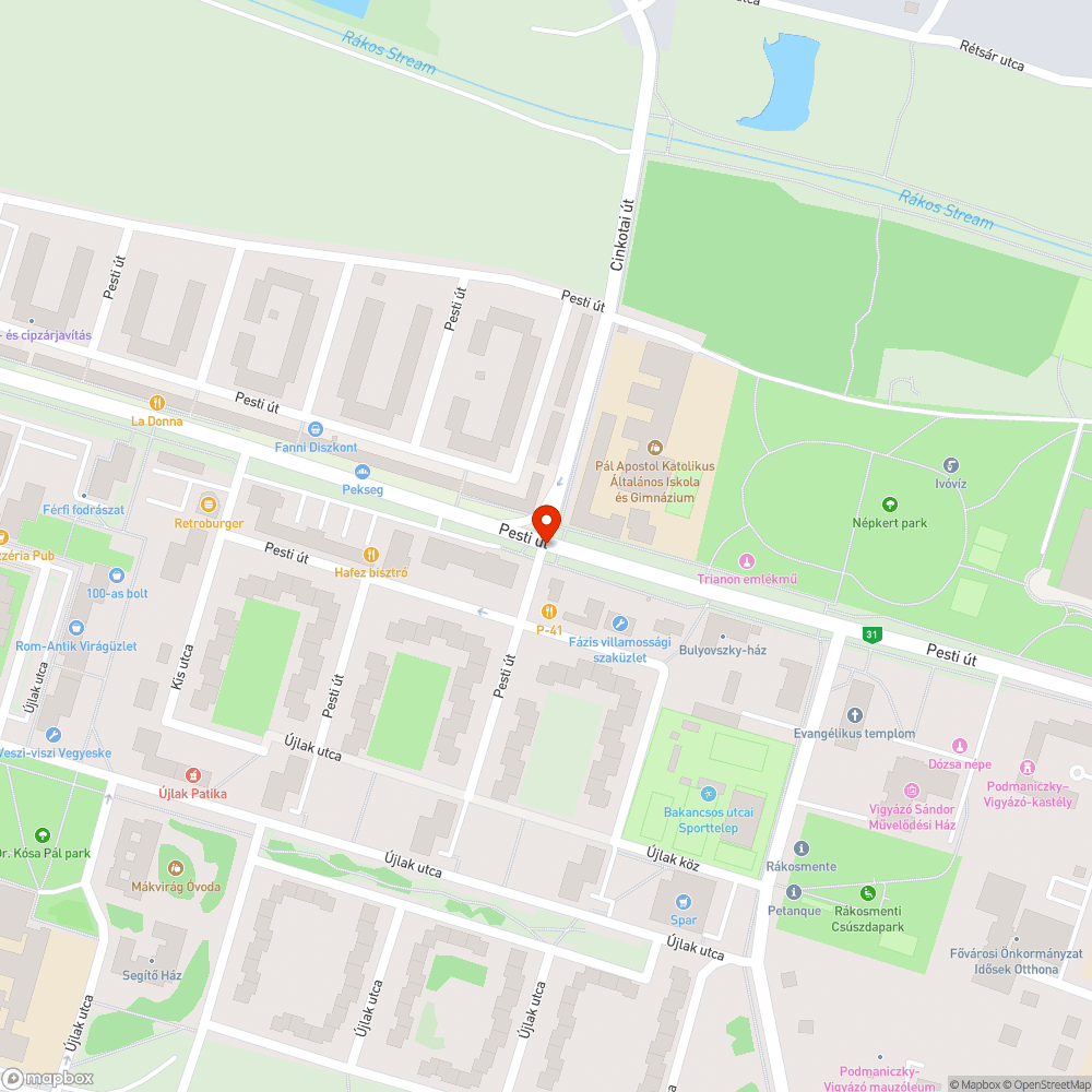 Megdőlt bejelentés helye