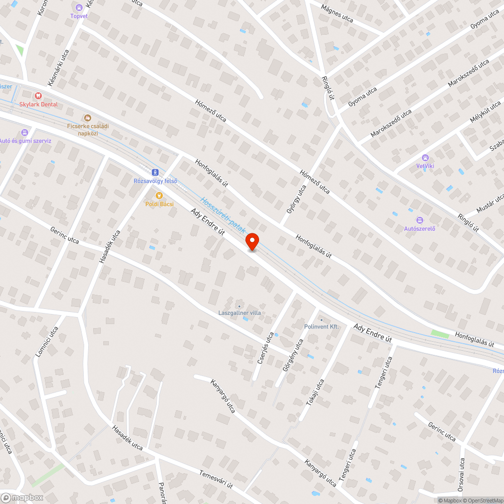 Rozsdás közműszekrény bejelentés helye