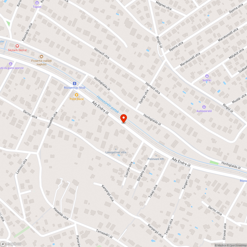 Koszos közműszekrény bejelentés helye