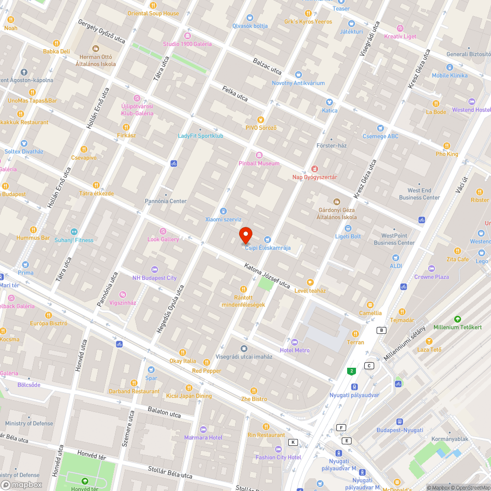 Csatornafedél rossz állapotú bejelentés helye