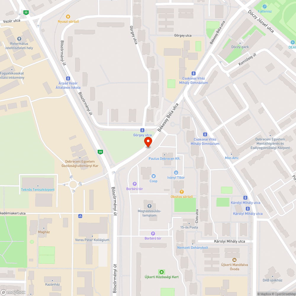 Eldugult csatorna bejelentés helye