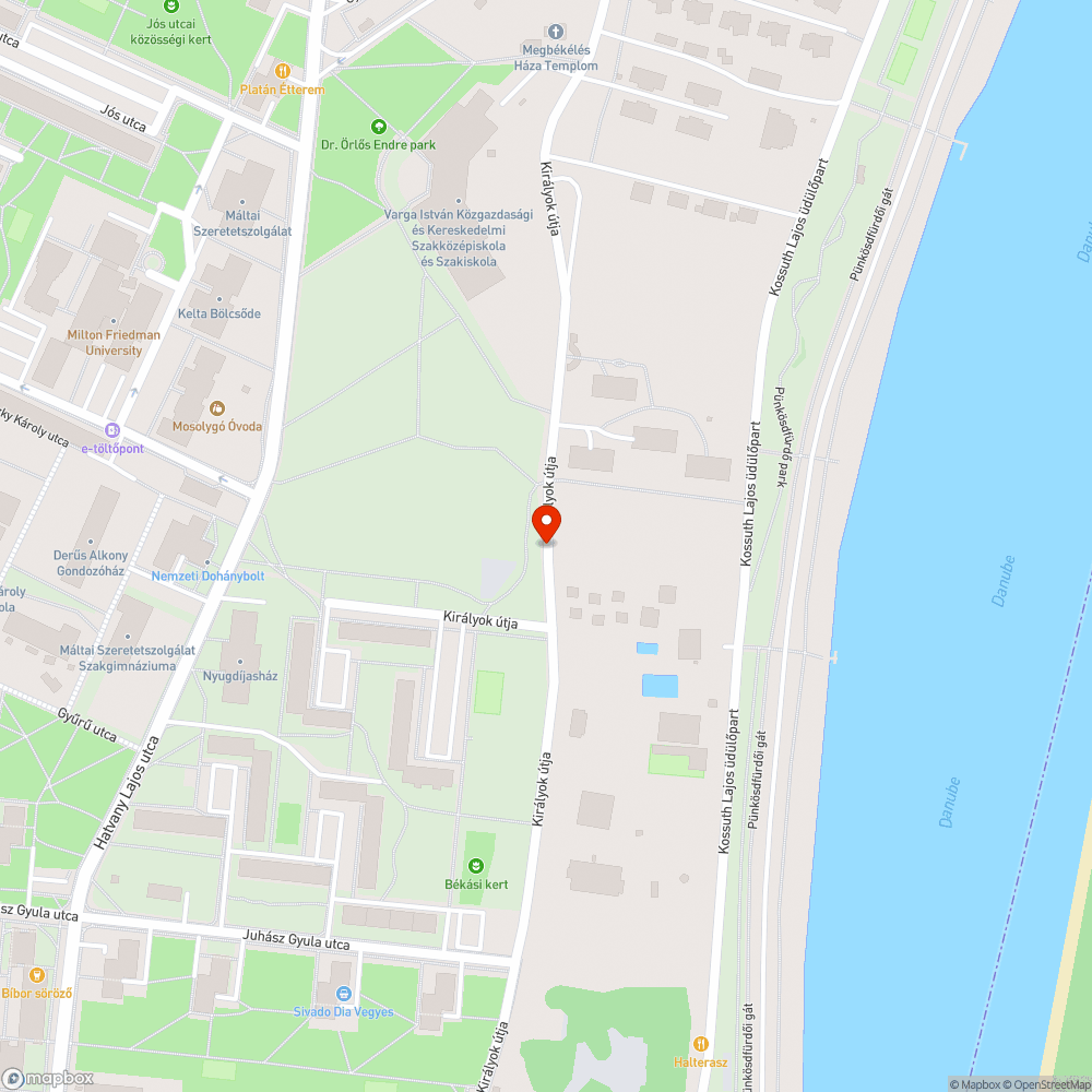 Kátyú az úton bejelentés helye