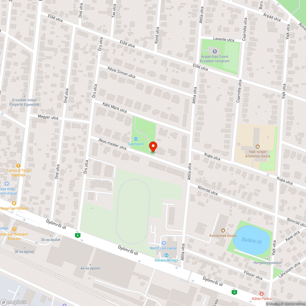 Balesetveszélyes kapu bejelentés helye