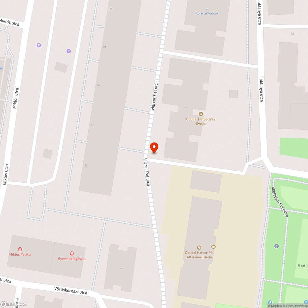 Megdőlt poller bejelentés helye