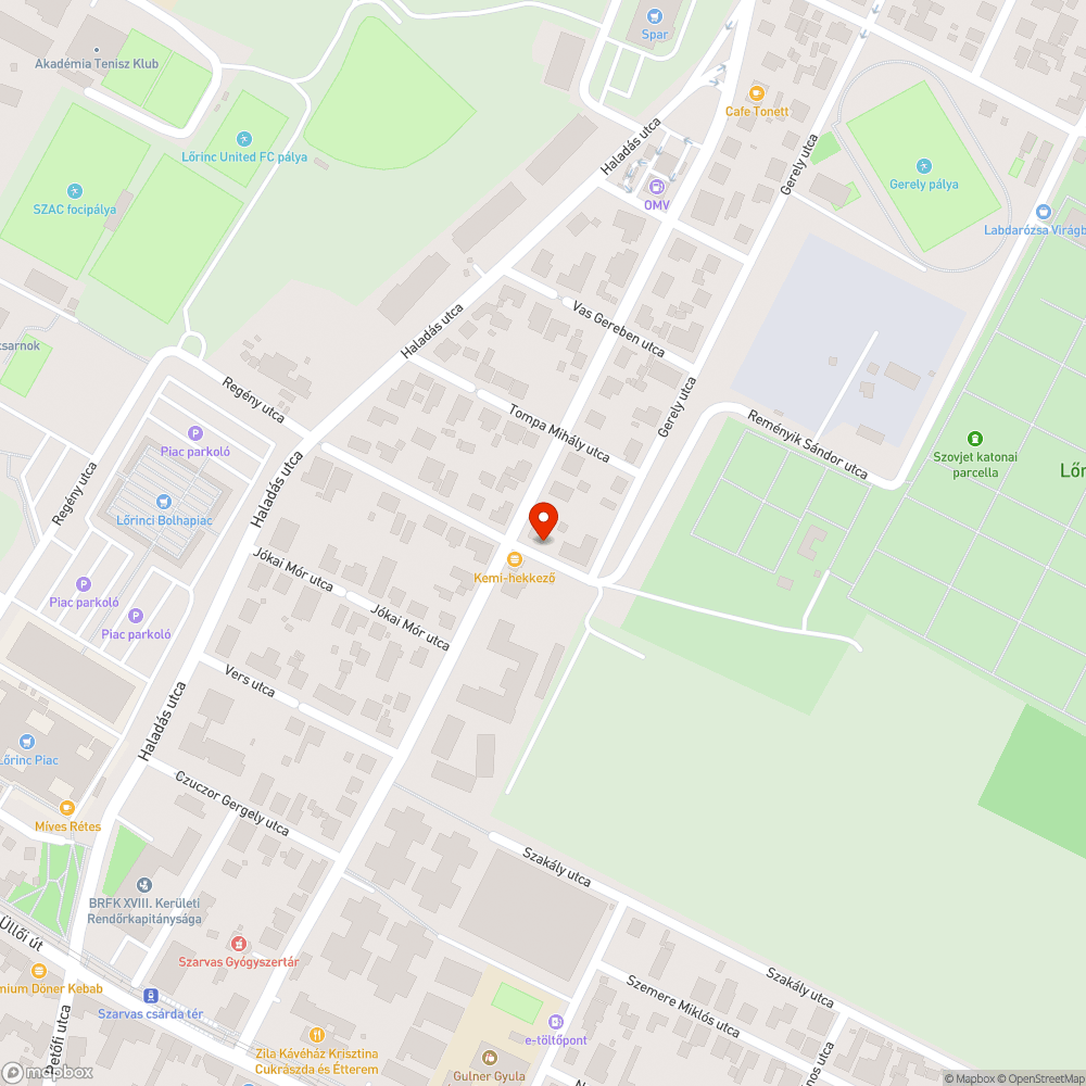 Botlásveszélyes fedél bejelentés helye