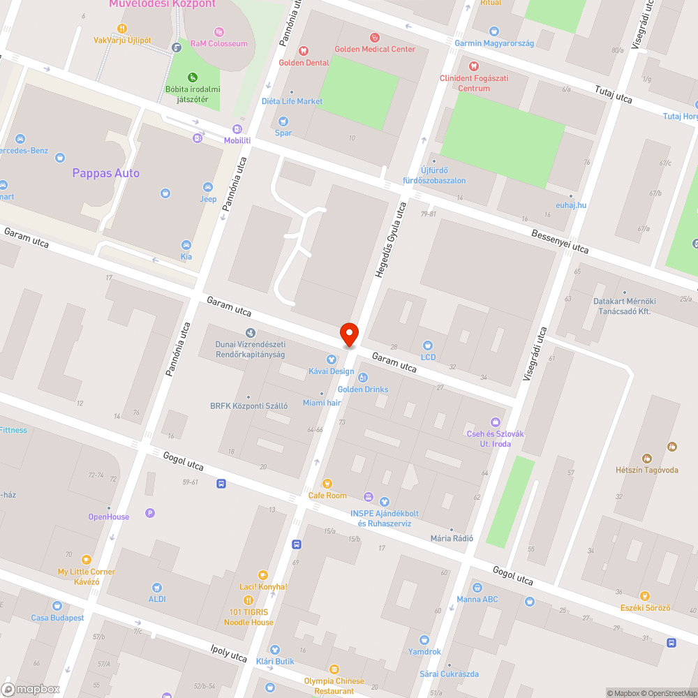 Kidöntött poller bejelentés helye