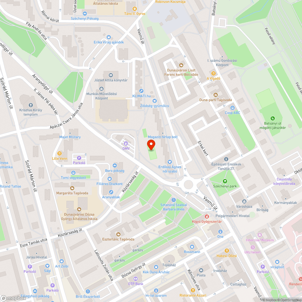 használhatatlan padok bejelentés helye