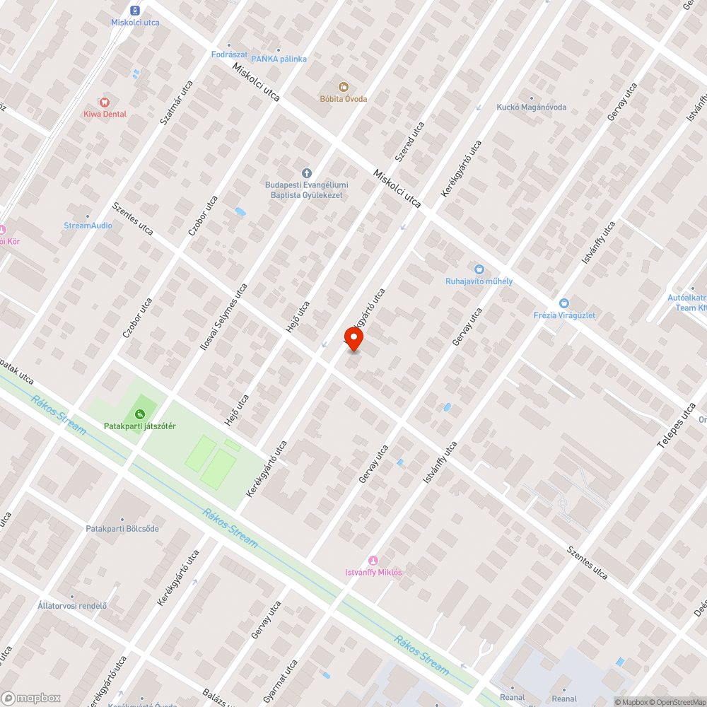 Kidőlt fa bejelentés helye