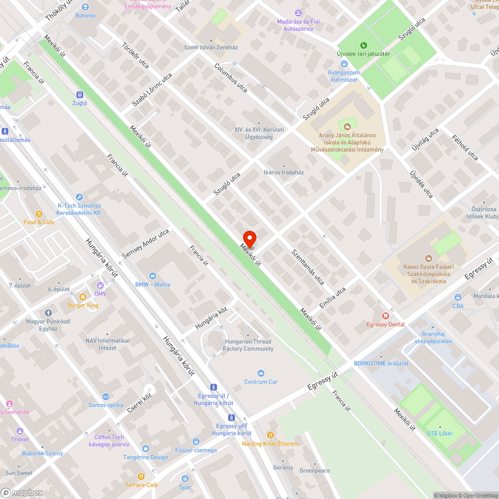 Összefirkált utcanévtábla bejelentés helye