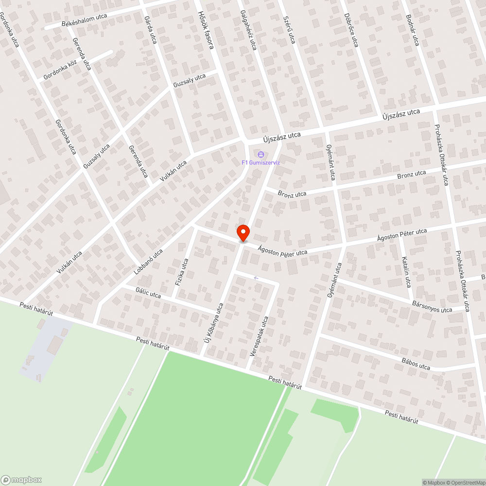 Új Kőbánya vagy Újkőbánya utca bejelentés helye