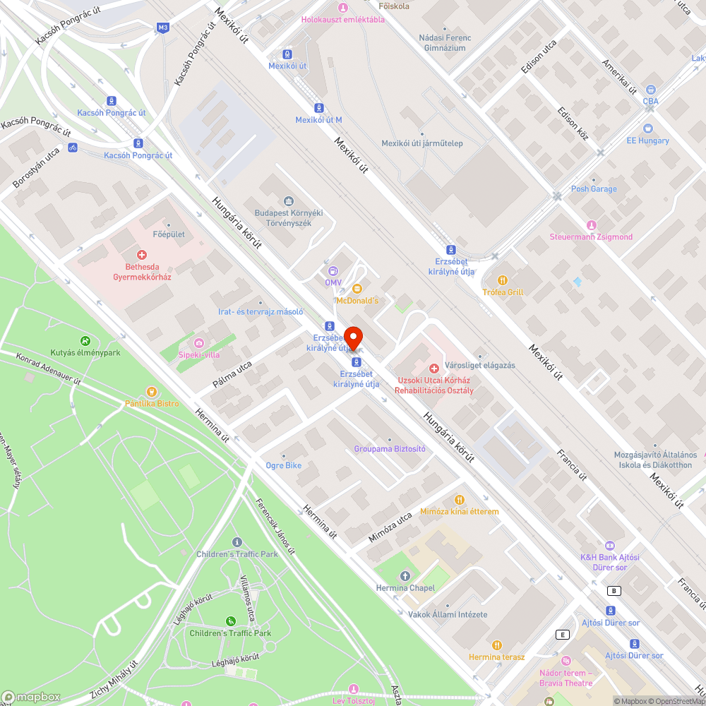 BKK futár kijelzők bejelentés helye