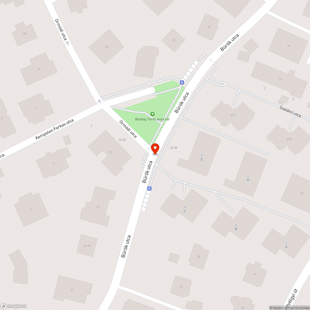 Veszélyesen megdőlt közlekedési tábla a Bürök utcában - ismét bejelentés helye