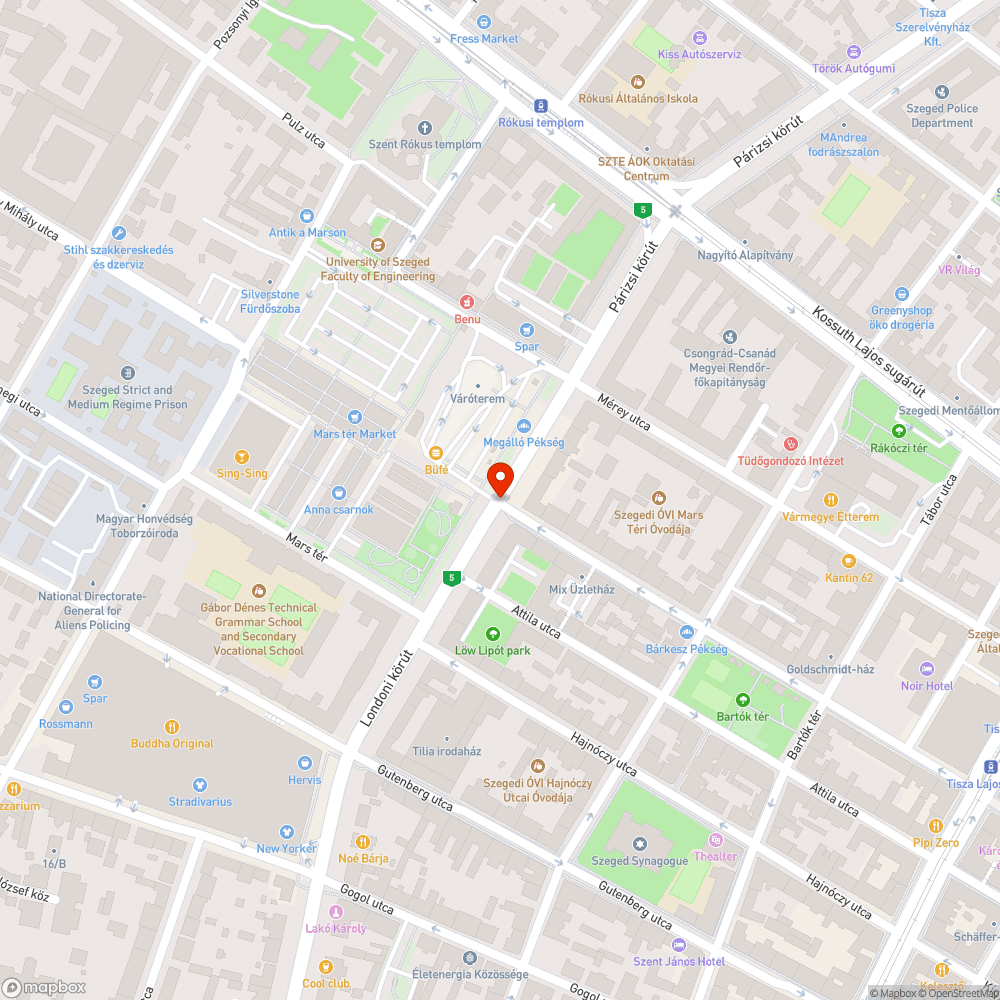 Csapszekrény fedele hiányzik - Mars tér és Mikszáth K. utca sarka bejelentés helye