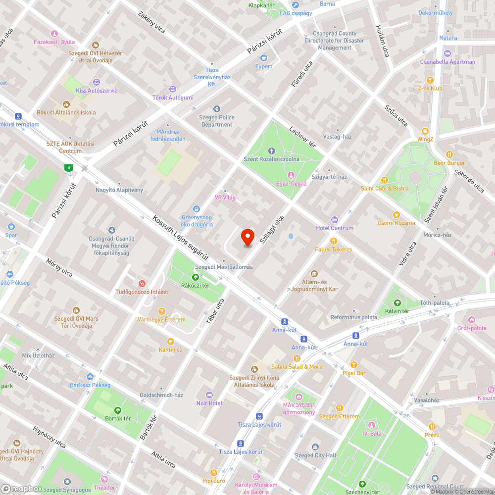 Majdnem teljesen beaszfaltozott víznyelő - Szilágyi utca 5. bejelentés helye