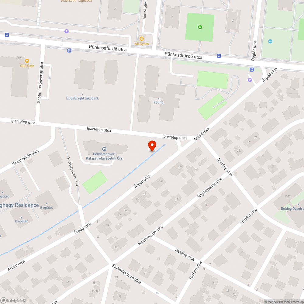 Hatalmas a fű a patak mentén bejelentés helye