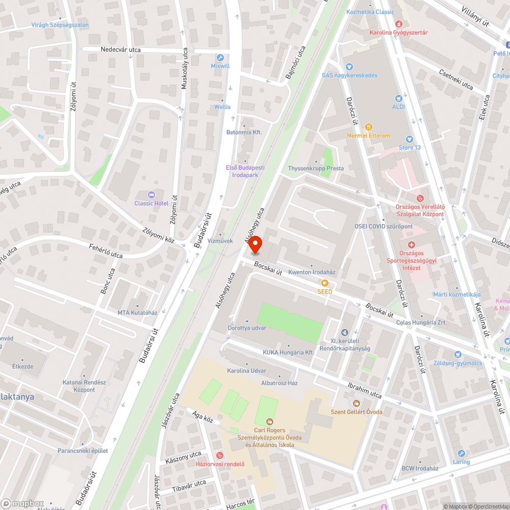 Megközelíthetetlen tűzcsap bejelentés helye