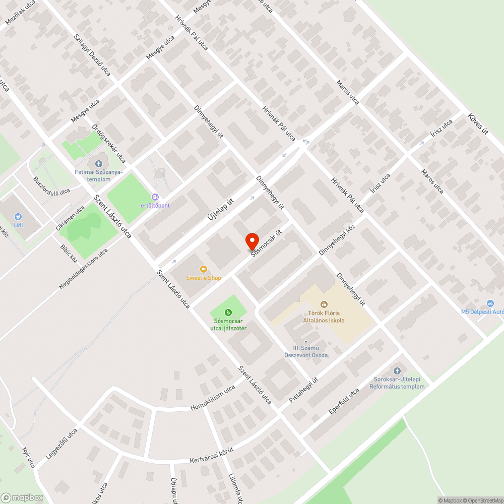 Kidőlt fa a járdára bejelentés helye