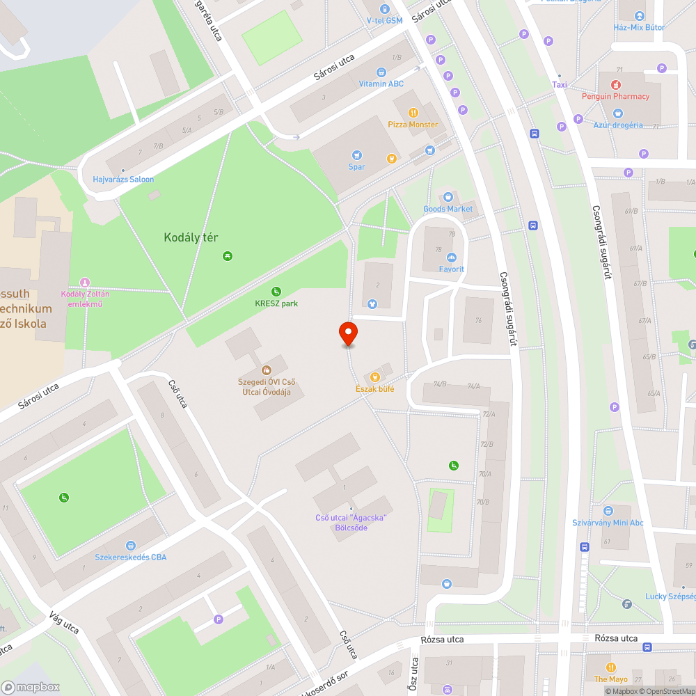 Vízelvezetés probléma gyalog- és kerékpárúton bejelentés helye