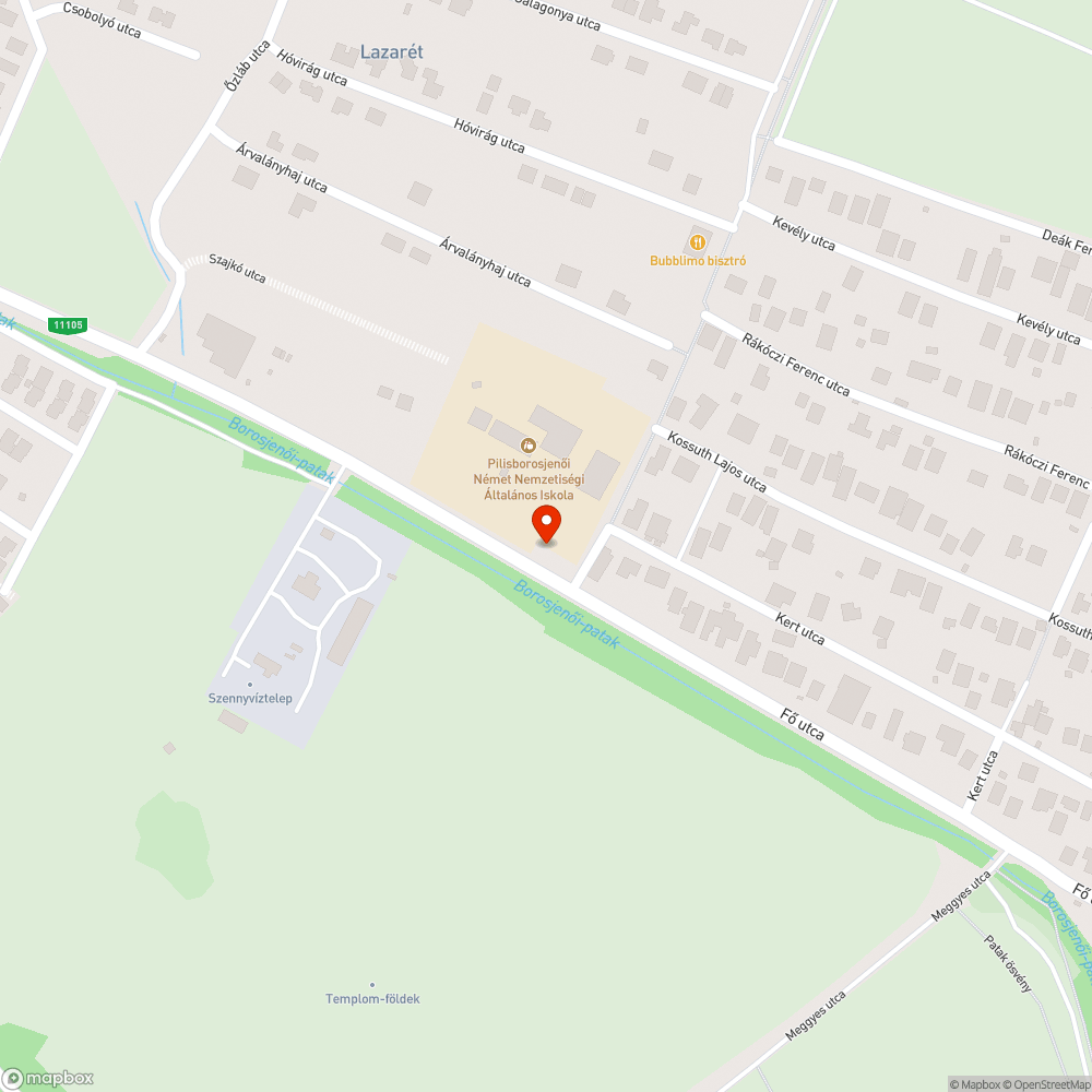 Elkopott zebra bejelentés helye