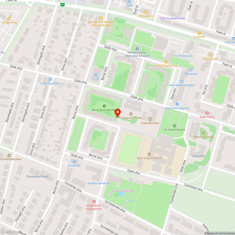 Zöldhulladék bejelentés helye