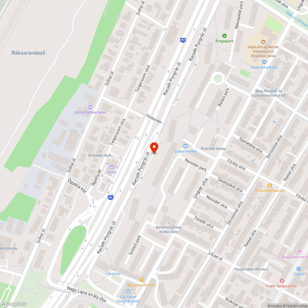 Elhagyott jármű bejelentés helye