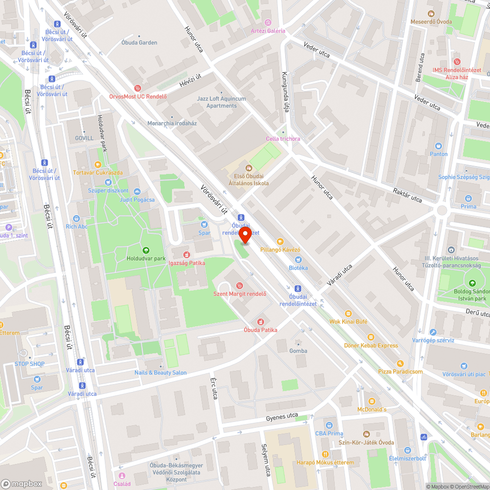 Piaci eladók által tönkretett zöldterület bejelentés helye