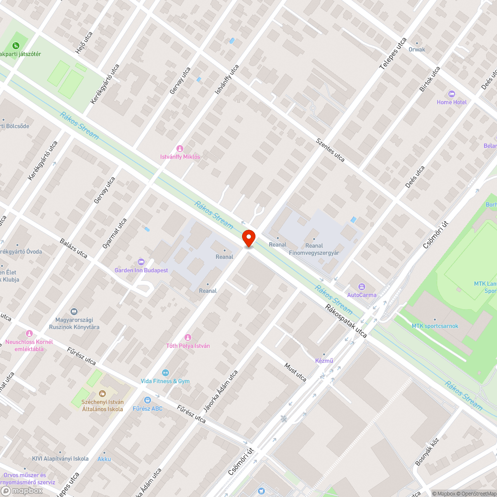 Hiányzó fényterelő bejelentés helye