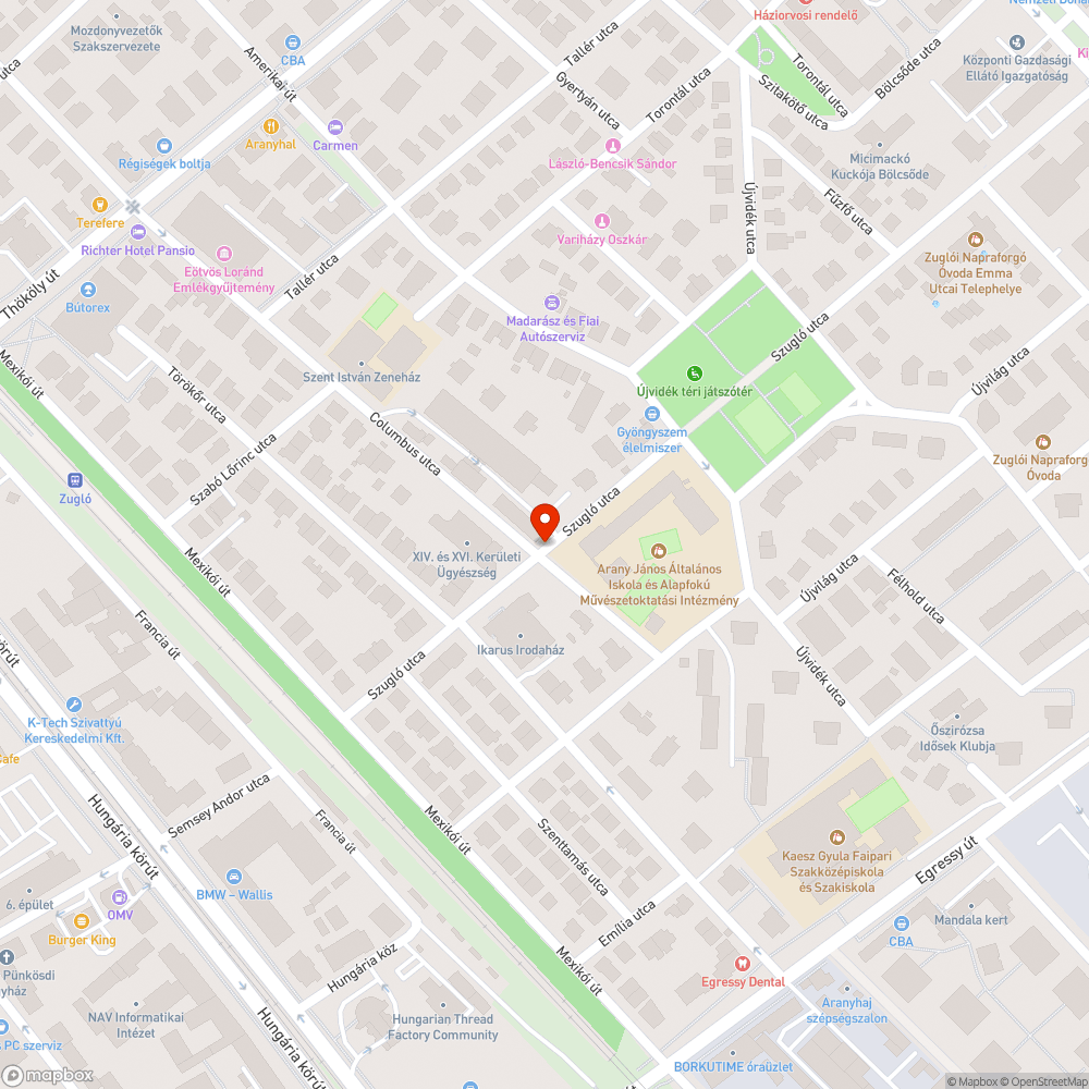 Táblára lógó faágak bejelentés helye