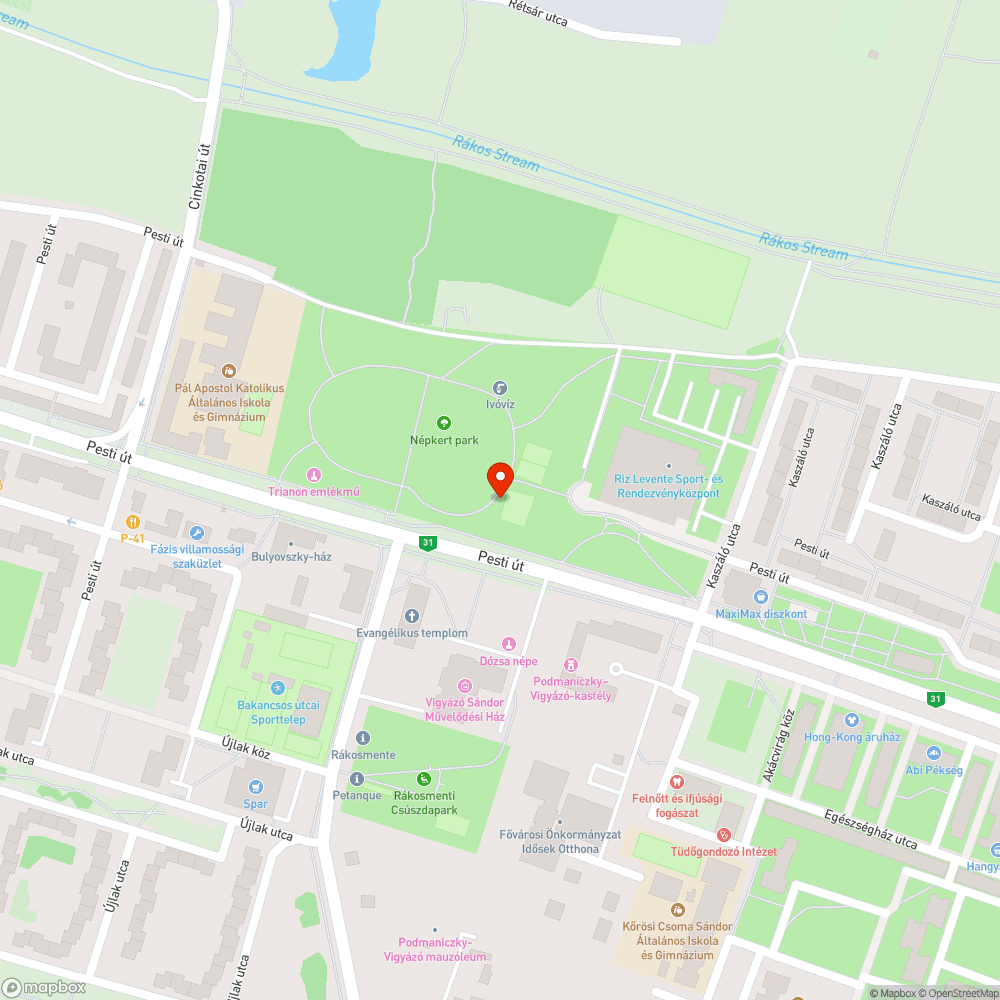 Megsüllyedt burkolat bejelentés helye